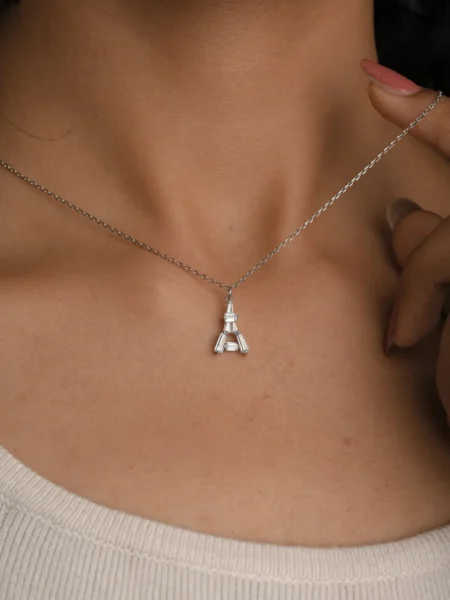 925 Silver with Eiffel Tower Pendent
