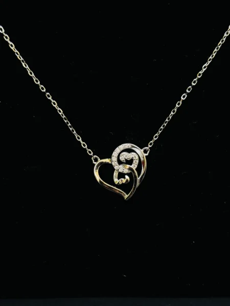 Diamond Embrace Heart Pendant