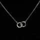 Mini Interlocking Circles Diamond Pendant
