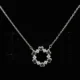 Petal Heart Circle Pendant