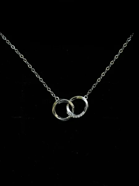 Interlocking Circles Diamond Pendant