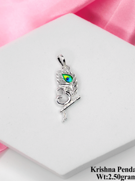 Krishna Silver Pendant